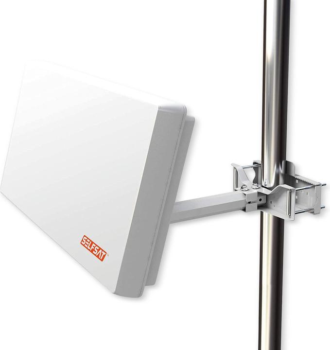 Actual product image Selfsat H22D4+ flat antenna with Quad LNB 4 participants (Flat antenna, 34.50 dB, DVB-T / -T2)