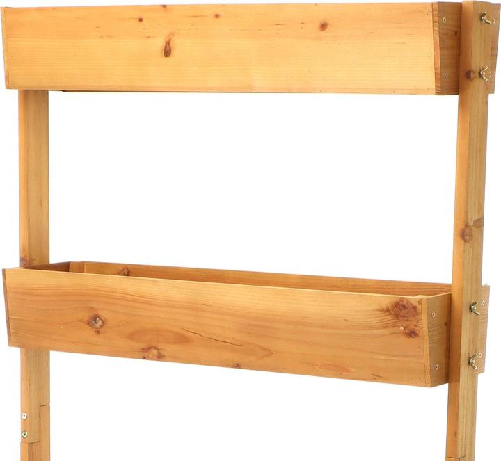 Immagine prodotto Toboli Letto rialzato in legno 85x45x140cm Fioriera a 4 livelli Scala per piante Scala per fiori