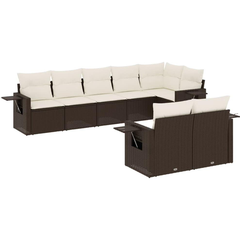 VidaXL, Gartenlounge, 10-tlg. Garten-Lounge-Set mit Kissen