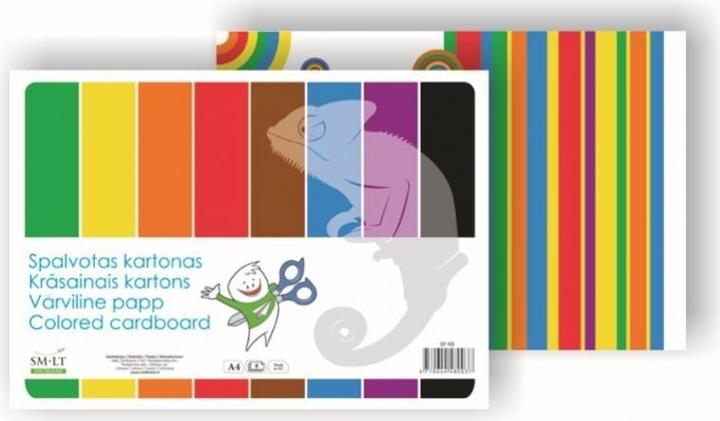 Produktbild ART Cardboard SMLT, A4, 190 g, color, 8 sheets, single-sided (A4, 190 g/m²)