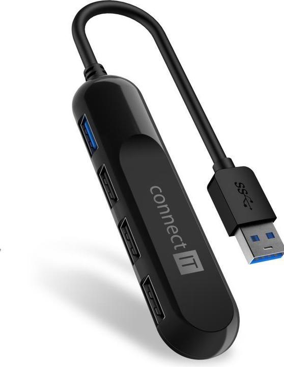 Produktbild Connect IT USB-A Hub USB 3.0 schwarz / extern (3 Ports)