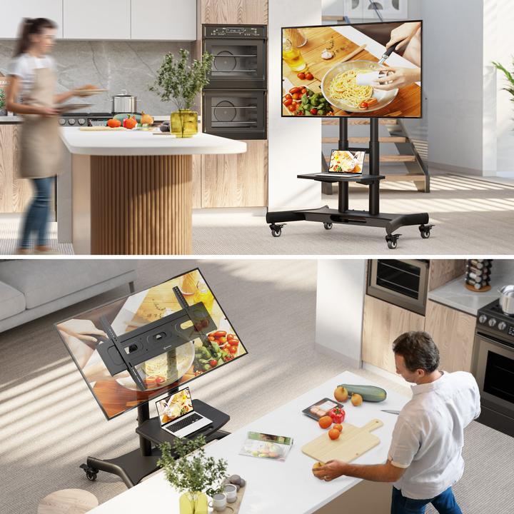 Immagine prodotto Onkron TV SET ACC MOBILE STAND/32-70"/BLACK TS1350-B (40.50 kg, 32" - 70")