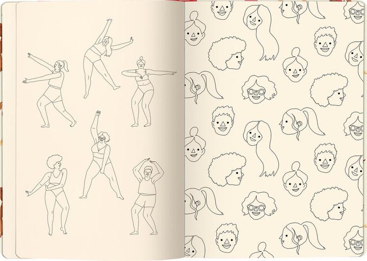 Actual product image Caran d'Ache Colouring book Nina Cosford Special Edition (A5, Plain, Hardcover)