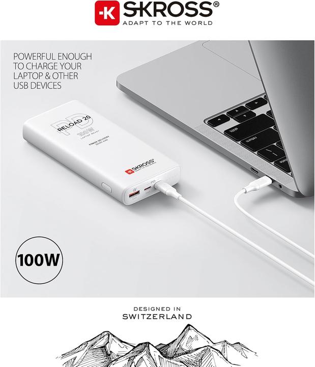 Immagine prodotto Skross Reload (20000 mAh, 100 W, 74 Wh)