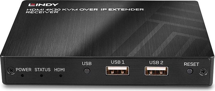 Actual product image Lindy KVM over IP Extender Receiver HDMI 1.4 HDCP 1.4 USB HID & IR