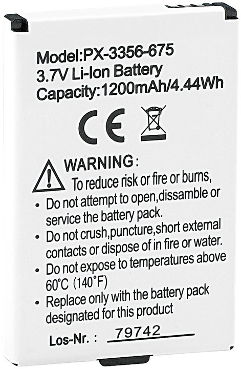 Actual product image Simvalley Reserve battery for emergency cell phone "XL-959