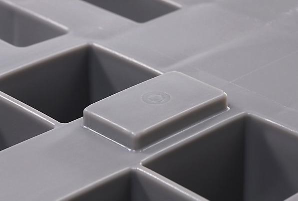 Immagine prodotto kaiserkraft Bancale in plastica riutilizzabile, portata 5000 kg, lungh. x largh. x alt. 1200