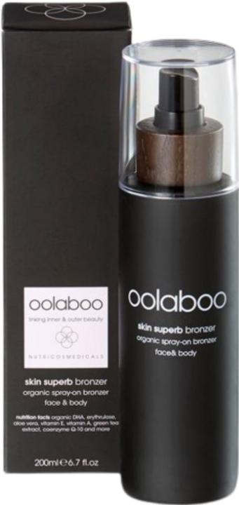 Actual product image oolaboo Superb Organic Spray-On Bronzer (Self tanning spray, 200 ml)