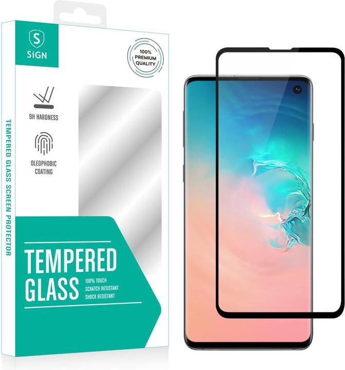 Actual product image SIGN 3D Curved Screen Protector Tempered Glass Samsung Galaxy S10 (1 pcs., Samsung Galaxy S10+)