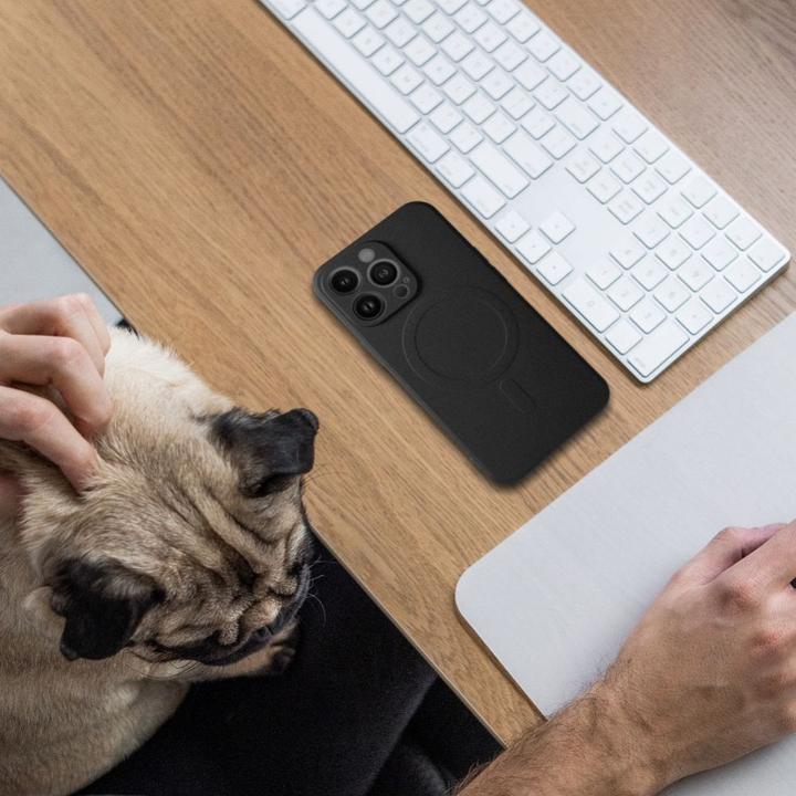 Produktbild OEM Back panel cover SILICONE MAG COVER case compatible with MagSafe for IPHONE 12 Mini black (Apple iPhone 12 mini)