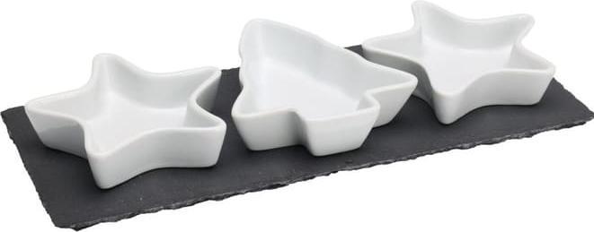 Produktbild Servierpl.m.Weihn.schälchen ws