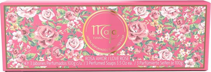 Actual product image Gift Set Love Rose Toilet Soap 3x100 Grams (Soap lotion)