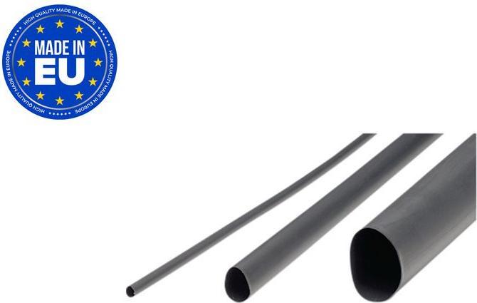 RND Components Heat shrink tubing polyolefin, radiation crosslinked, 6... 24mm, Black, 1.2m (1x)