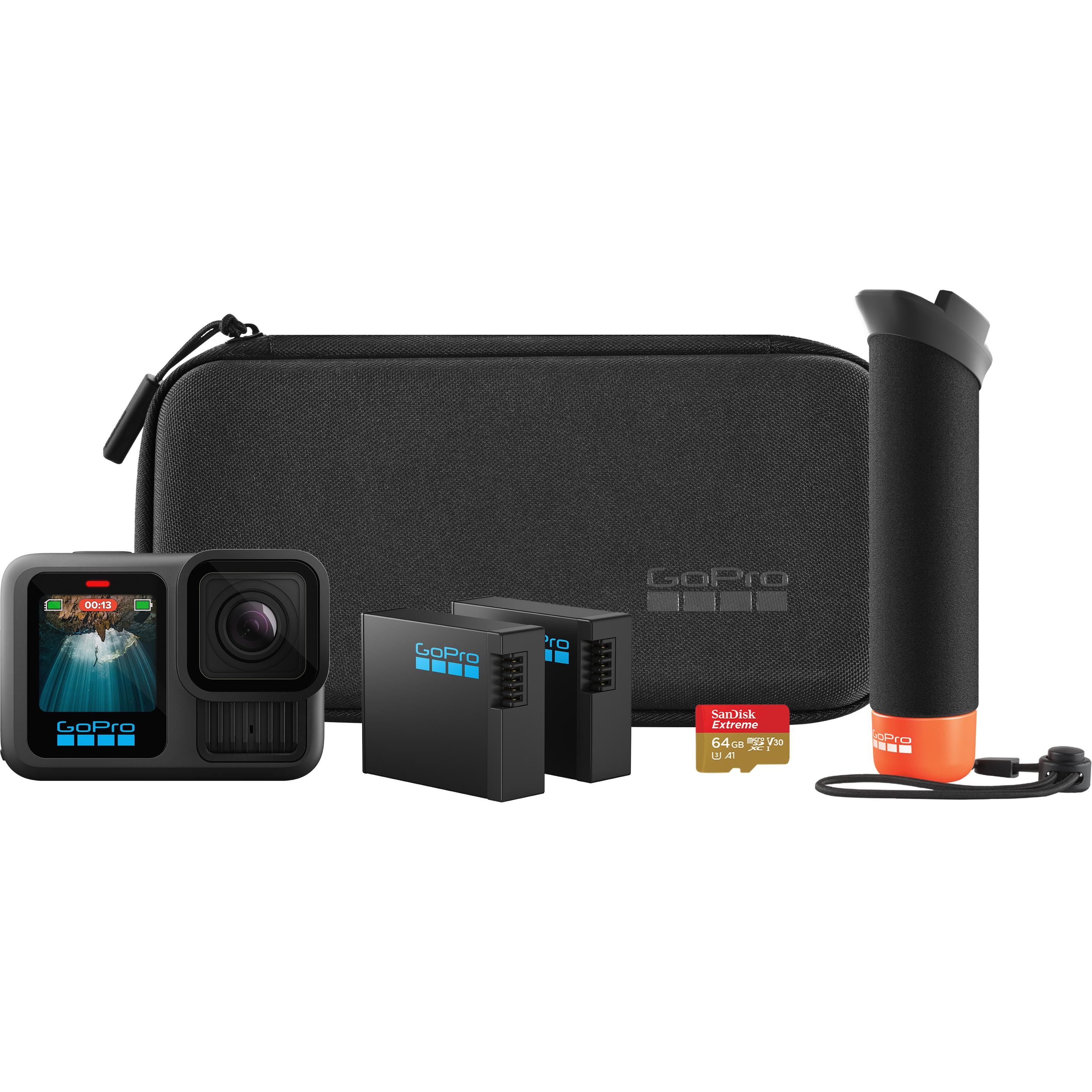 GoPro HERO13 Black Accessory Hard Bundle (inkl. 64 GB MicroSDXC-Karte) (60p, Bluetooth, WiFi), Action cam, Nero