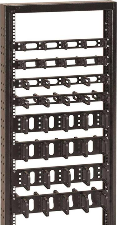 Actual product image Conteg 19 Wire Management Panel with Plastic Hooks