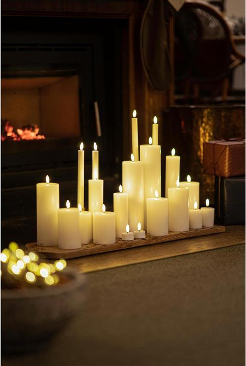 Image du produit Sirius Set de bougies LED Sille, 2 cm x 250 mm, blanc, rechargeable (2 x)