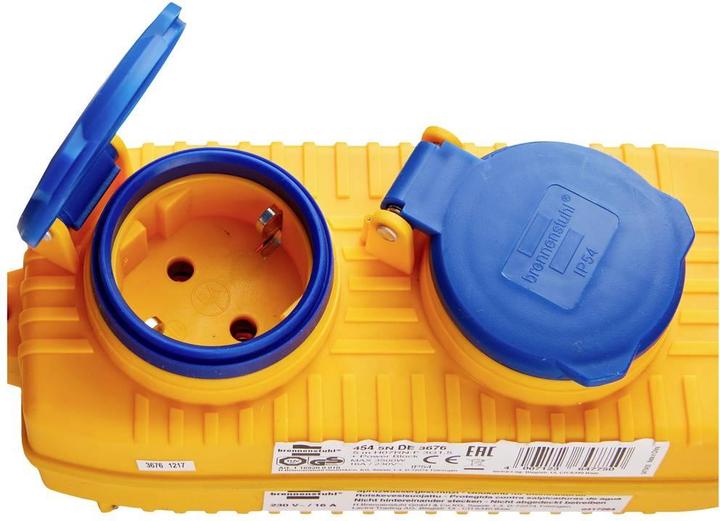 Actual product image Brennenstuhl Construction site cable IP54 with power block 5m black H07RN-F3G1.5 (5 m)