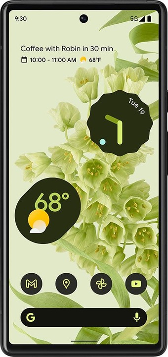 Actual product image Google Pixel 6 (128 GB, Sorta Seafoam, 6.40", SIM + eSIM, 50 Mpx, 5G)