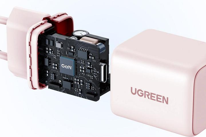 Actual product image Ugreen - Wall Charger X512 (55556) - USB-C, GaN, Fast Charging, 20W, PD3.0, QC4, 3A - Pink (20 W)