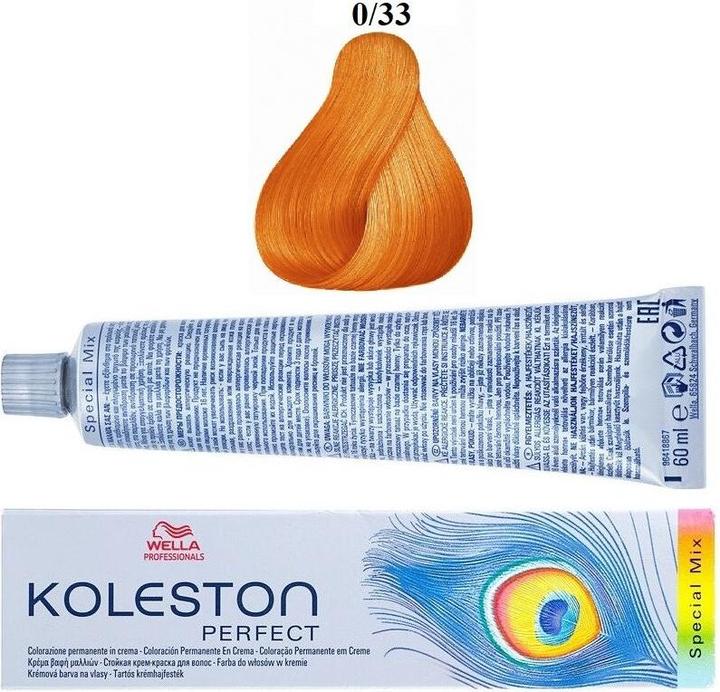 Produktbild Wella Professionals Permanent dye Koleston Perfect 0/33, Intense Gold, 60ml (0, 33 Intensives Gold)