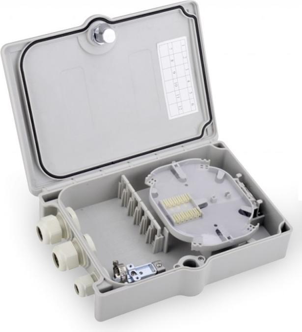 Actual product image Digitus Distribution Box for outdoor for 6x SC/DX Adapter IP65