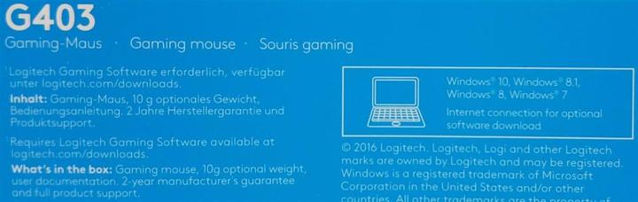 Produktbild Logitech G G403 Prodigy (Kabelgebunden)