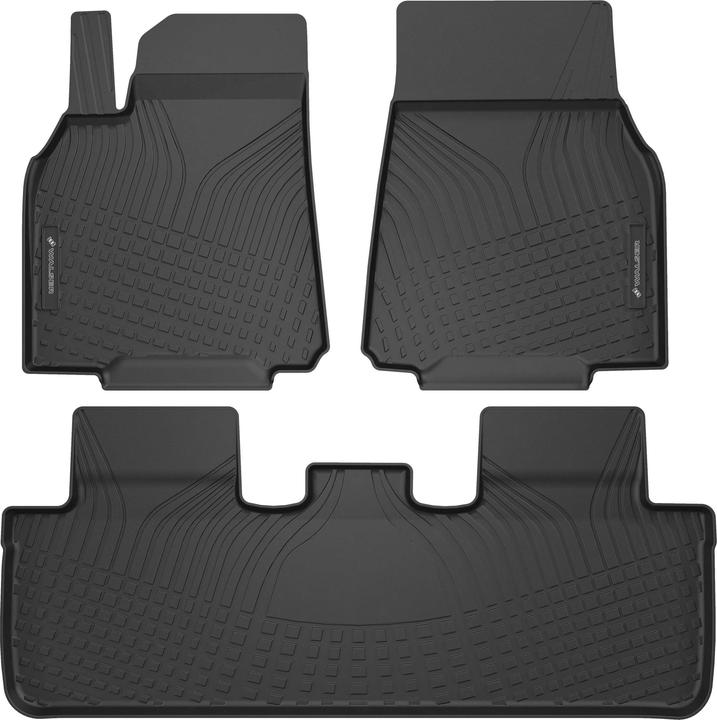 Walser Premium Gummimatten Roadmaster für Tesla Model Y (5YJY) 03/2019-Heute (1 jeu de 3 tapis de sol)