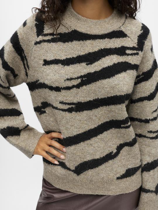 Produktbild Object Gemusterter Strickpullover (L)
