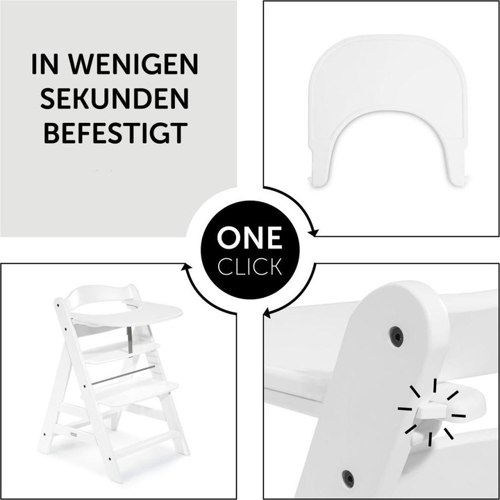Produktbild Hauck Hochstuhl-Zubehör 5-tlg. Essbrett-Set für Alpha Plus - Click Tray +