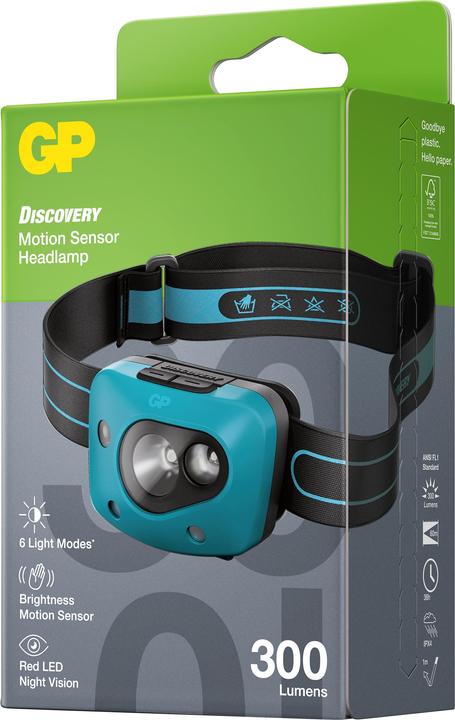 Actual product image GP Batteries GP Discovery Headlamp CH44 (300 lm)