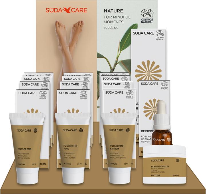 Image du produit Süda Care NATURE Thekenaufsteller Befüllt mit 19 Artikeln (Bain de pieds)