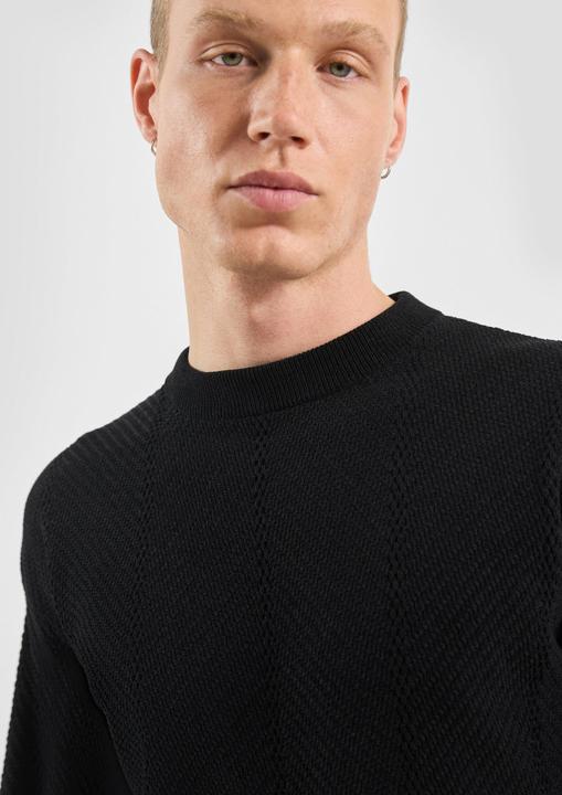 Produktbild s.Oliver Strickpullover Strukturierter Strickpullover (M)