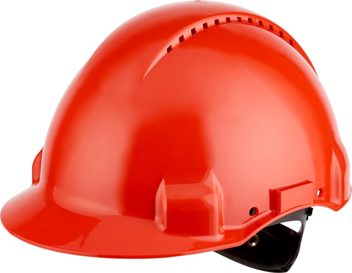 Actual product image 3M G3000NUV-RD SAFETY Helmet Red Ratchet (53 - 62 cm)