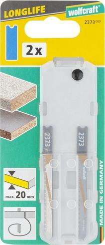 Produktbild wolfcraft 2 Stichsägeblätter HCS L=70mm U-Schaft