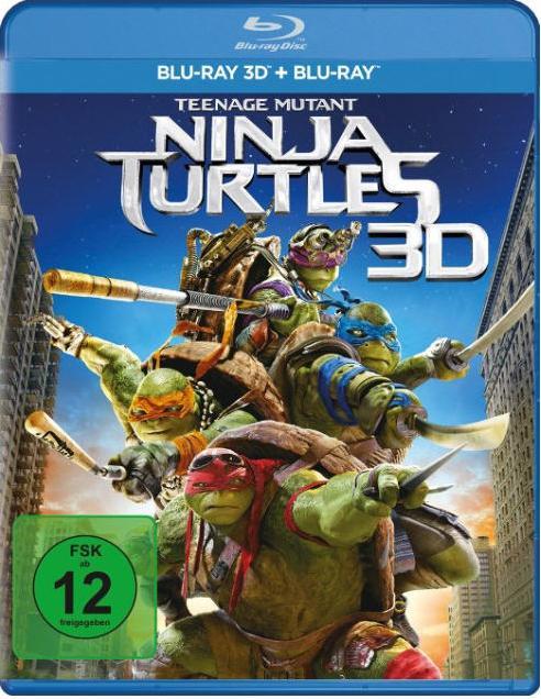 Actual product image Teenage Mutant Ninja Turtles 3D (3D Blu-ray, 2014, German, Spanish, French, Italian)