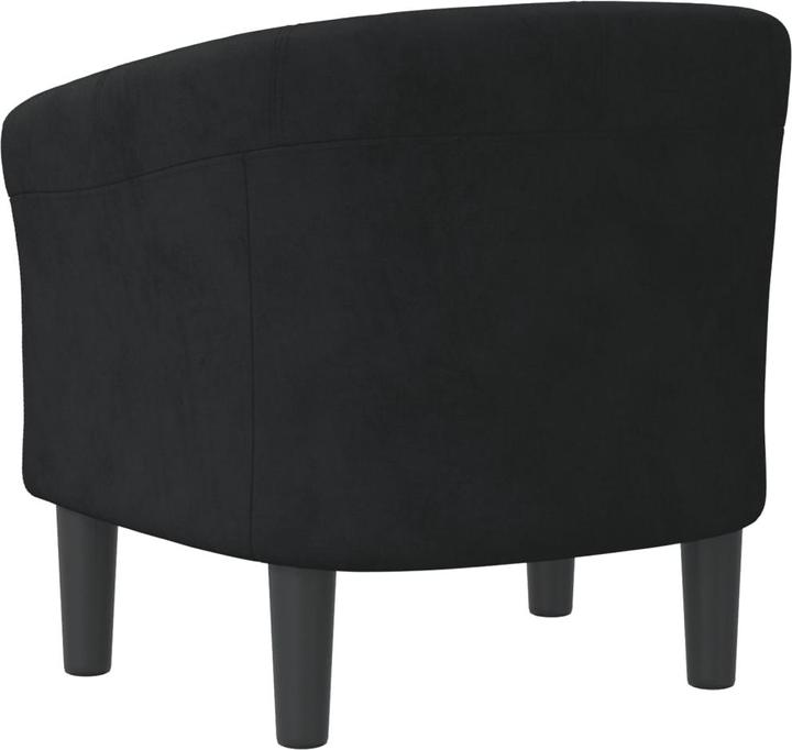 Produktbild VidaXL Clubsessel Schwarz Samt,Farbe: Schwarz,Material: Samt (100