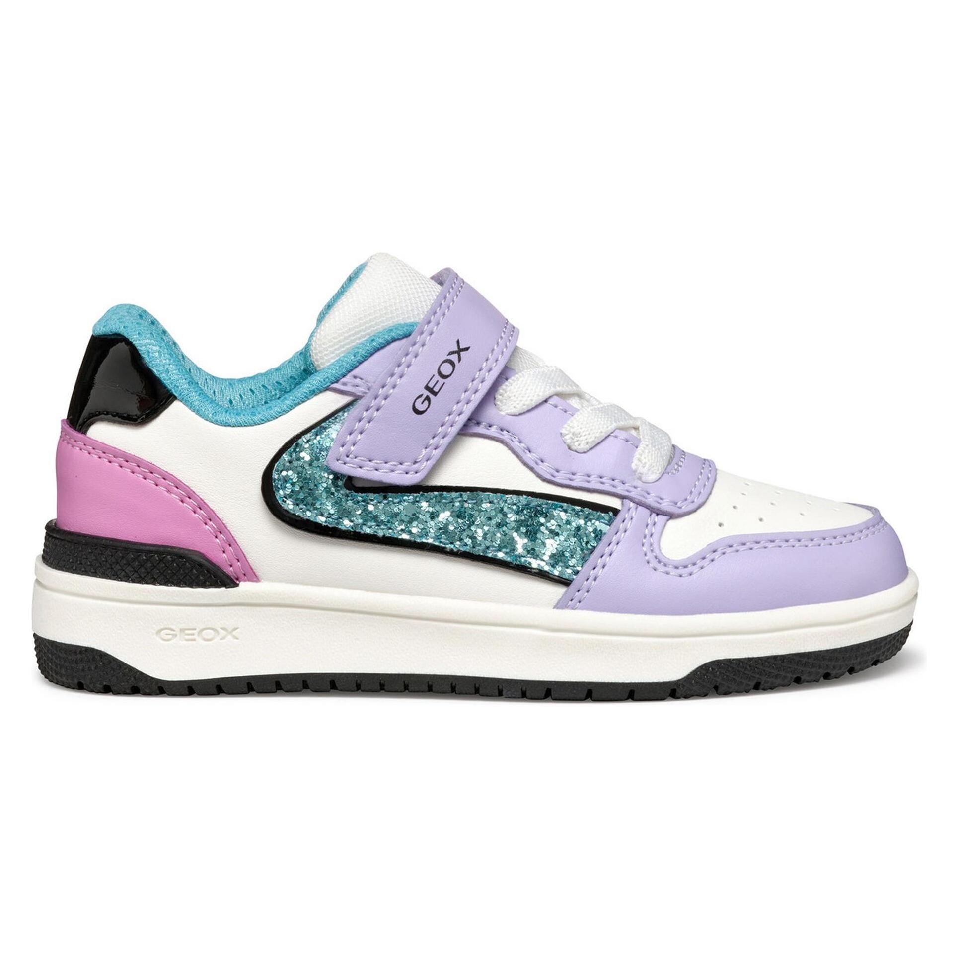 Geox, Mädchen, Sneakers, Washiba, Violett, Gelb, Rosa, Türkis