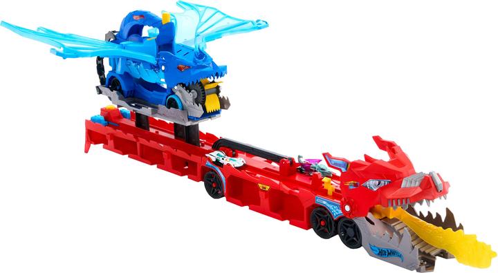 Actual product image Hot Wheels City Ultimativer 2-in-1 Drachen Transporter