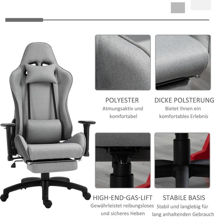 Image du produit Vinsetto Chaise de bureau avec fonction bascule