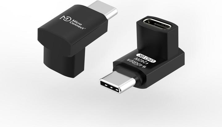 Actual product image MicroConnect Premium USB4 3x2 USB-C angled (USB 4.0, 240 W)
