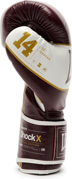 Produktbild Leone Shock X Boxhandschuhe Bordeaux GN047X (14 OZ, One Size)