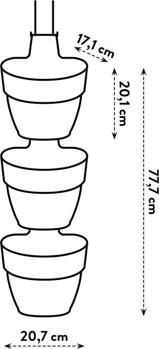Actual product image Elho Vibia Campana Vertical Forest