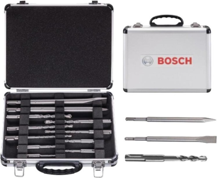 Bosch Professional Zubehör Mischbohrer-Set SDS plus, 11 tlg. (5 mm, 6 mm, 7 mm, 8 mm, 10 mm, 12 mm)