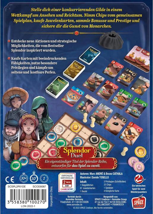 Produktbild Asmodée Splendor Duel (Deutsch, 2 Spieler)