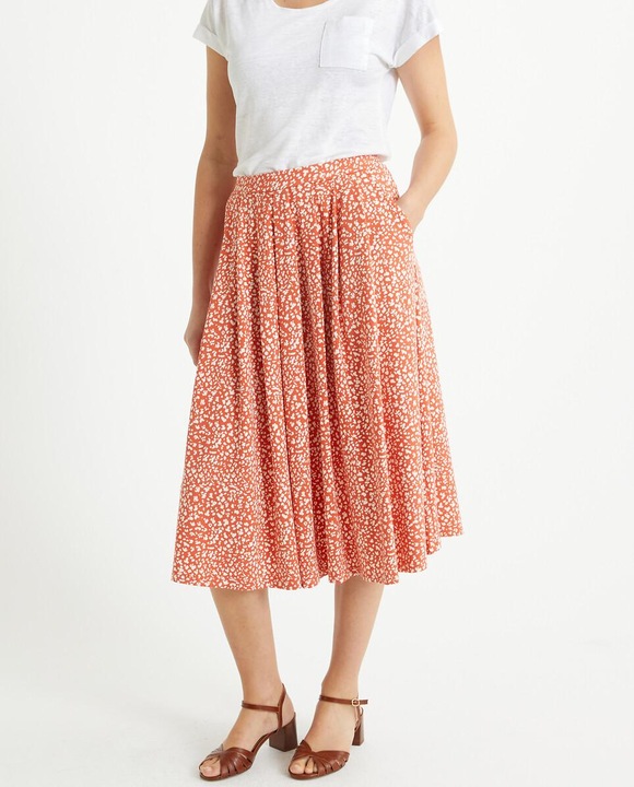 Image du produit Anne Weyburn Jupe évasée à motif floral (36)