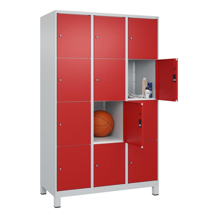 Actual product image C+P Fächerschrank Classic Plus, 4 Fächer übereinander, Abteilbreite 40 cm, mit Füssen (120 cm, 195 cm)