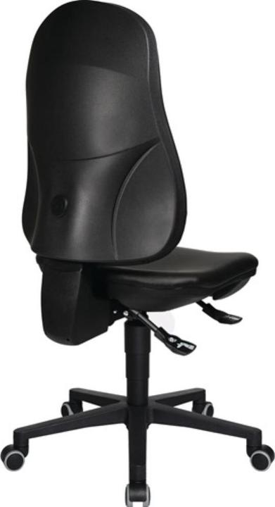 Actual product image Topstar Point 70 Industrial Swivel Chair Castors Leatherette upholstery black 410-530 mm