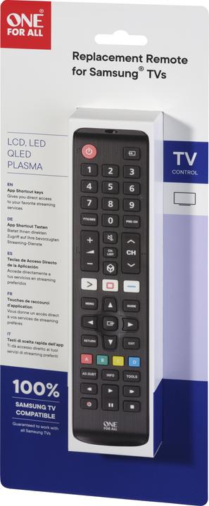 Image du produit One for All URC 4910 - Télécommande de remplacement Samsung (Télécommande universelle, Infrarouge)