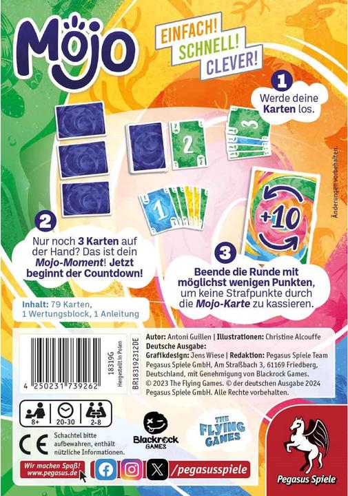 Immagine prodotto Pegasus Mojo (Tedesco, 2 - 8 Giocatori)