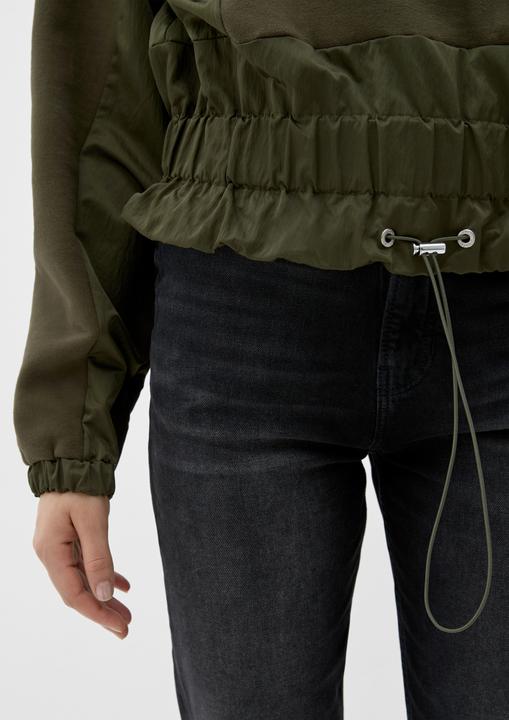 Produktbild s.Oliver Sweatshirt Sweatshirt mit Nylon-Details (L)
